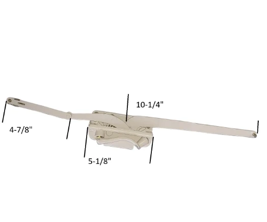 Acme Window Hardware Dubbel Arm Right Hand Casement Window Operator Handle