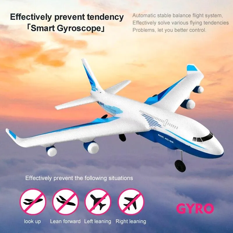 G2 RC airliner Glider - 2 Channel Remote Control Aircraft Hand Throwing Radio Control Plane Foam Resistant Outdoor Airplan...
