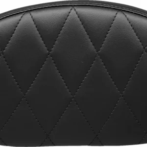 Almohadilla Para Barra Respaldo Vinilo Negro Mate De Un Solo Diamante Para Harley Davidson