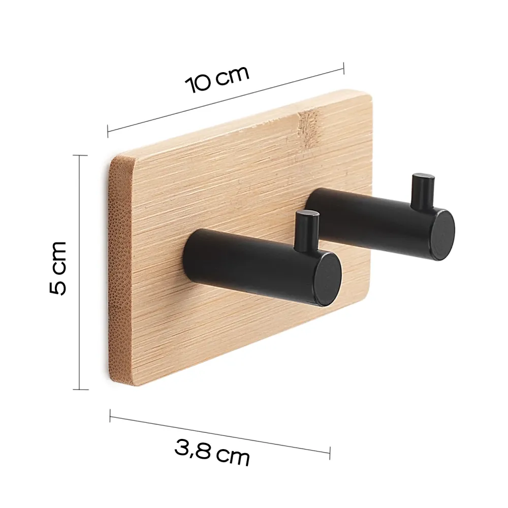 Appendini model Juncos tweemaal square bamboo/black color