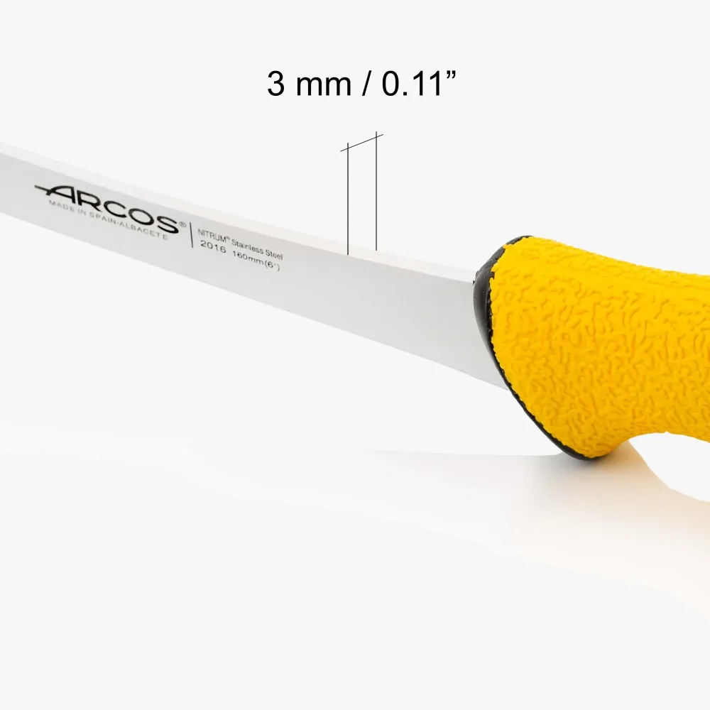 ARCOS DUO PRO 160mm HARD BONING KNIFE BEVELED TIP