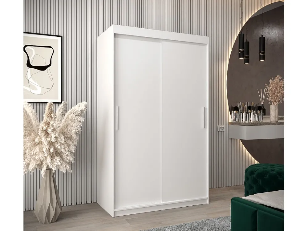 ARMARIO TOKYO DE PUERTAS CORREDERAS 200/120/62 2 puertas (Blanco/Blanco)