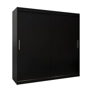 ARMARIO TOKYO DE PUERTAS CORREDERAS 200/200/62 2 puertas (Negro/Negro)
