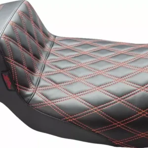 Asiento Tailwhip Daddy Groot Legs De Doble Diamante Con Hilo Rojo Para Harley Davidson