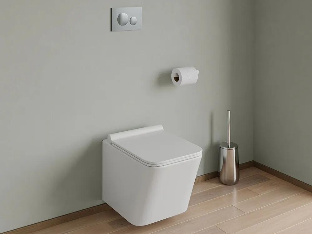 Bedieningsplaat voor wc met dubbele knop, chroom, OPULUS