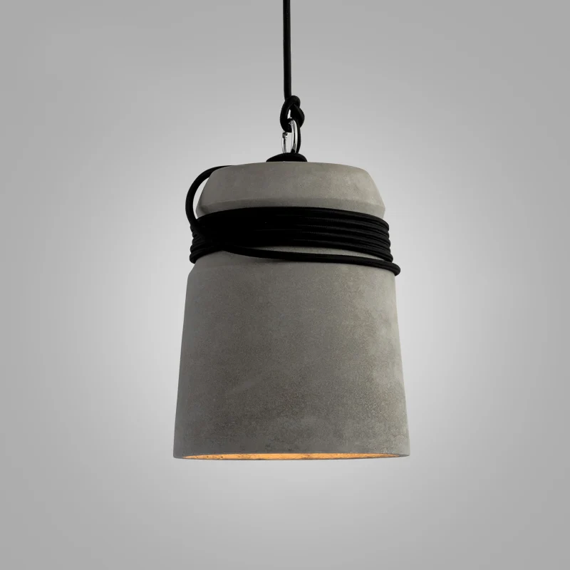 Bell Suspension Lighting Eenvoud Cement Hangende plafondlamp met één lamp de eetkamer