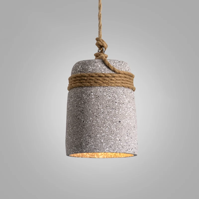 Bell Suspension Lighting Eenvoud Cement Hangende plafondlamp met één lamp de eetkamer