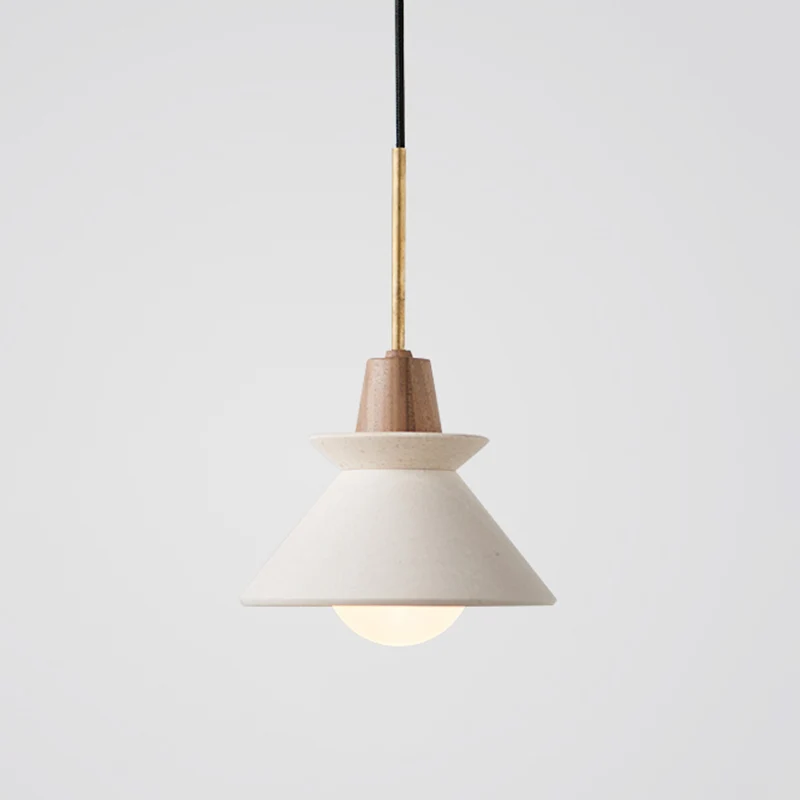 Bowl Shade Plafondlamp Eenvoud Cement Enkele Eetkamer Hangende hanglamp wit
