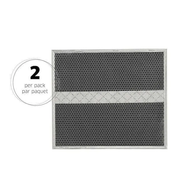 Broan Duct-Free Air Filter (Metallic/Black) twee stuks