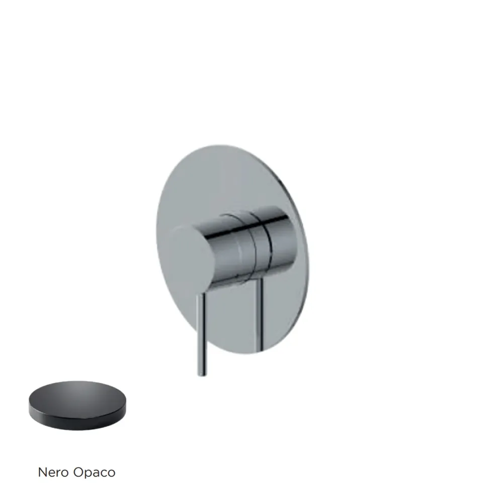 Built- single-lever mixer shower RubiFlux Regal series - Matte Ravenzwart