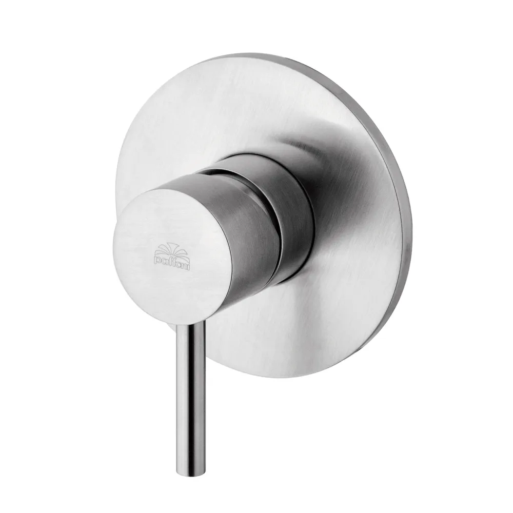 Built- single-way shower mixer Paffoni Light geel koper satin finish