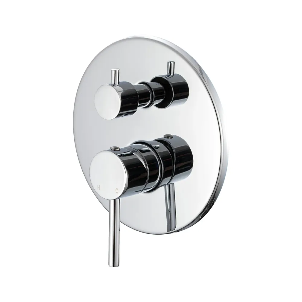Built- two-way shower mixer handig box Moon chrome-plated brass