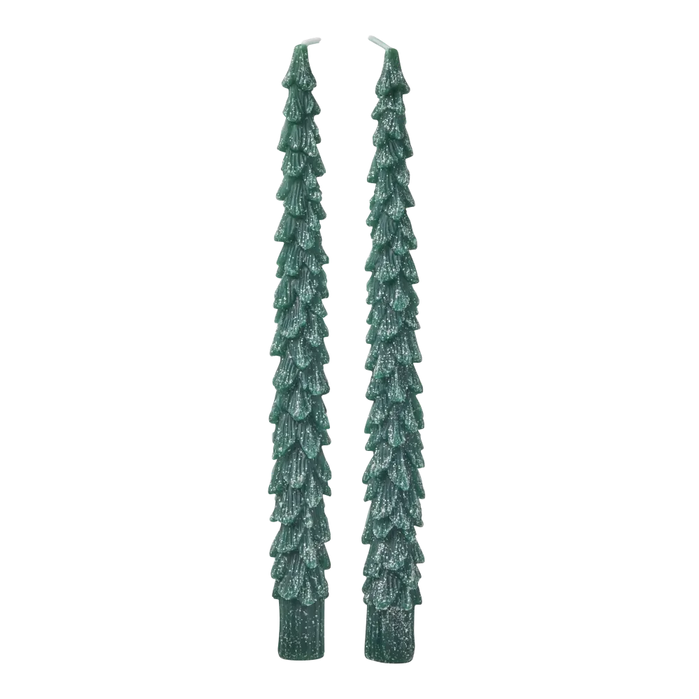 Candle - Dark Olijfgroen - 2-pack