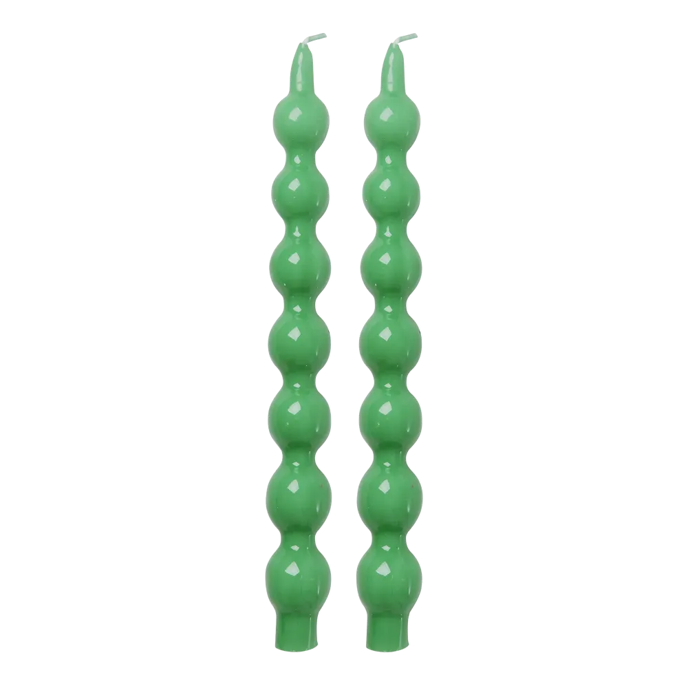 Candle - Green - set van twee