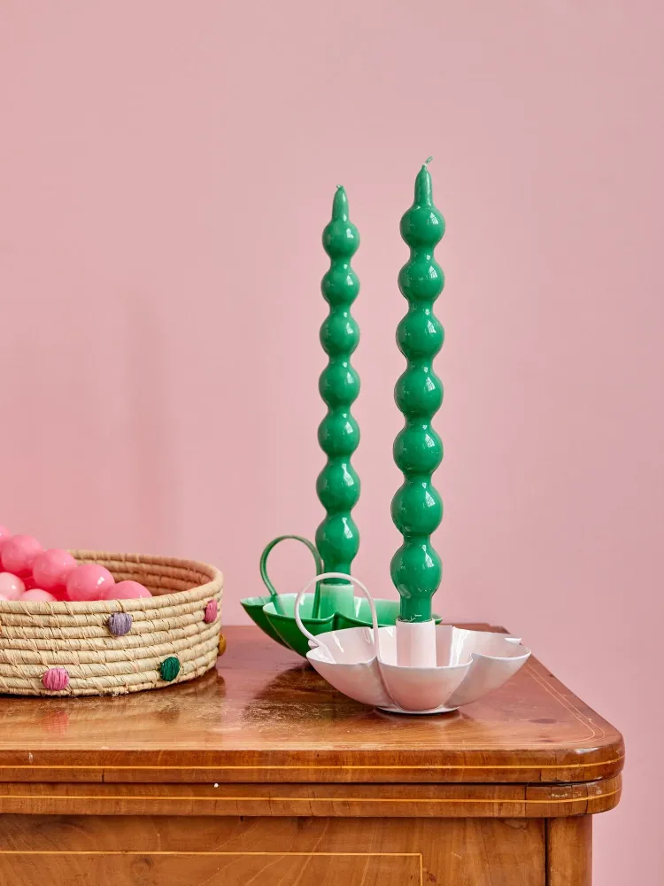 Candle - Olijfgroen - 2-pack