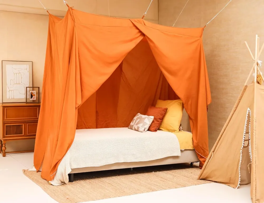 Caramel Bed Canopy 79 x 39 – Mosquito Net Één Bed