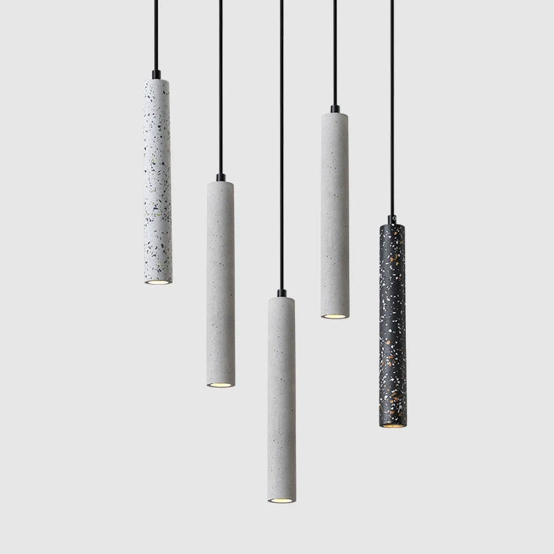 Cementbuis ophangverlichting Eenvoud 1-lichts hangende plafondlamp voor eetkamer