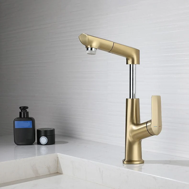 Centerset Lavatory Faucet Glam Style Faucet Enkel Lever Handle Black