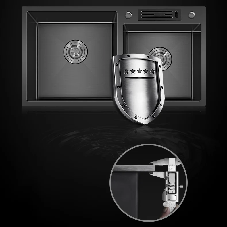 Classic Style Kitchen Sink Drop- Stainless Steel Kitchen Duo Sink 28