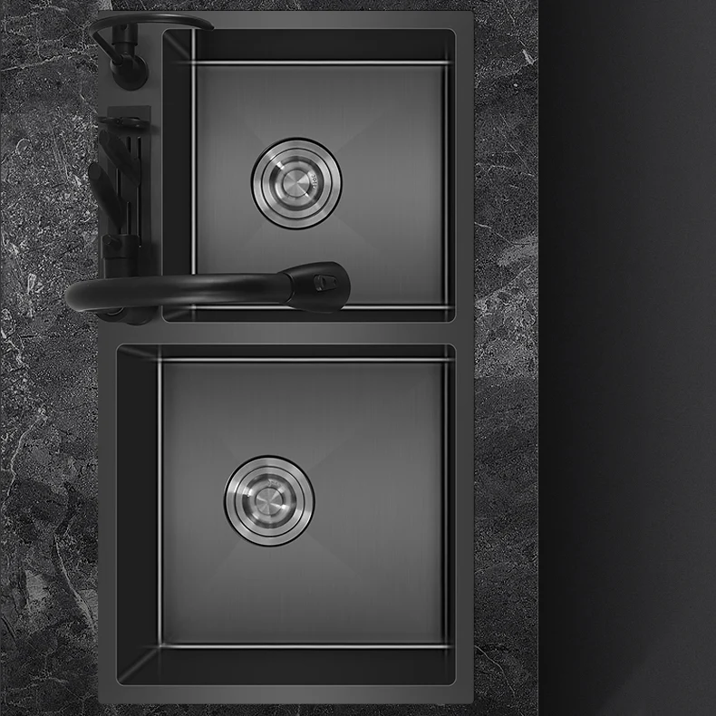 Classic Style Kitchen Sink Drop- Stainless Steel Kitchen Duo Sink 28