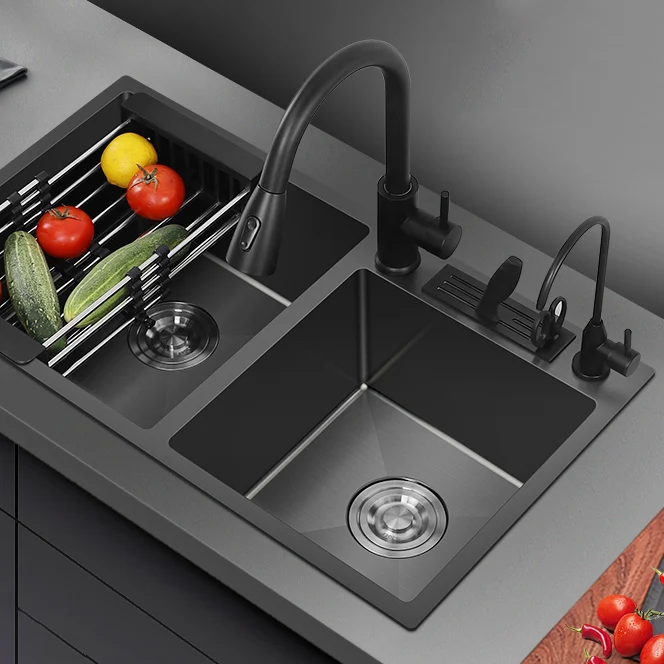 Classic Style Kitchen Sink Drop- Stainless Steel Kitchen Duo Sink 28