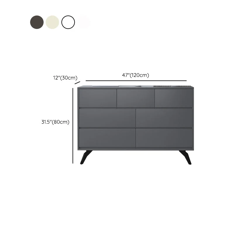 Contemporary Dubbel Dresser Rubber Wood Horizontal Storage Chest Dresser Bedroom 10l