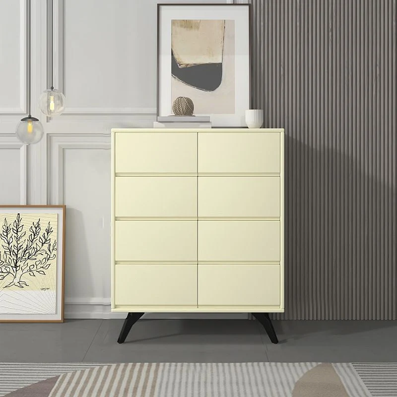 Contemporary Dubbel Dresser Rubber Wood Horizontal Storage Chest Dresser Bedroom 10l