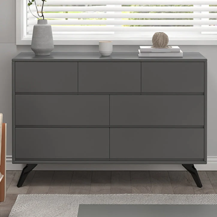 Contemporary Dubbel Dresser Rubber Wood Horizontal Storage Chest Dresser Bedroom 10l