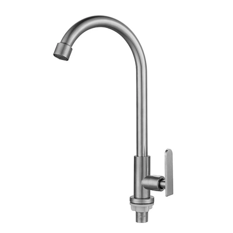 Contemporary Één Handle Kitchen Faucet Pull down 1-Hold Bar Faucet Stainless