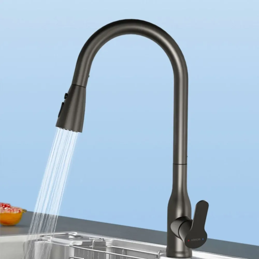 Contemporary Individueel Handle Kitchen Faucet Pull Out 1 Hold Bar Faucet No Sensor