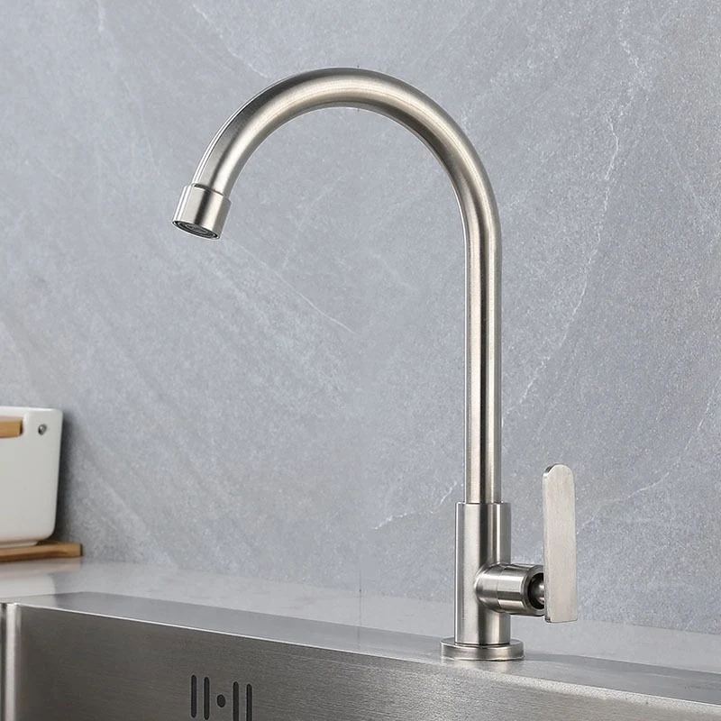 Contemporary Individueel Handle Kitchen Faucet Pull down 1-Hold Bar Faucet Stainless