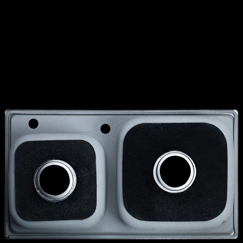 Contemporary Style Kitchen Sink Roestvast Steel Kitchen Double Sink Soundproofing 30l