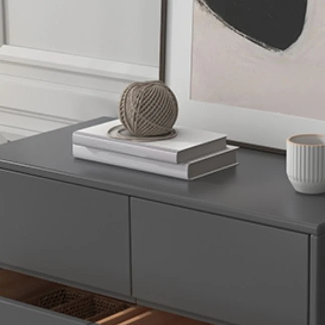 Contemporary Tweevoudig Dresser Rubber Wood Horizontal Storage Chest Dresser Bedroom 10l