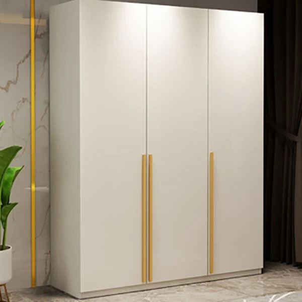 Contemporary Wooden Wardrobe White Color Donzig Close Door Wardrobe Closet 1-Door 23