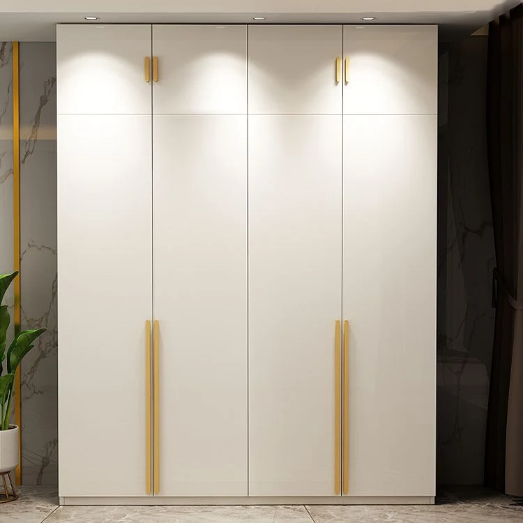 Contemporary Wooden Wardrobe White Color Donzig Close Door Wardrobe Closet 1-Door 23
