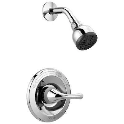 Delta Foundations Verchroomd 1-handle Single Function Round Shower Faucet (Valve Not Included)