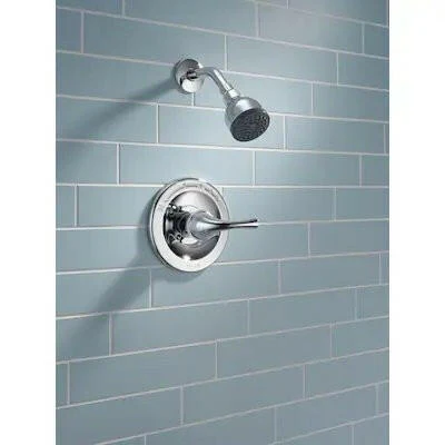 Delta Foundations Verchroomd 1-handle Single Function Round Shower Faucet (Valve Not Included)