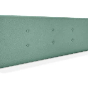 DHOME Hoofdeinde van Aqualine stof met 2 rijen knopen 160x50cm Bedden 150/160 - Zeegroen