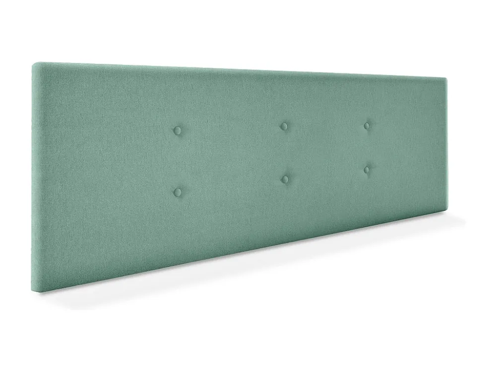 DHOME Hoofdeinde van Aqualine stof met 2 rijen knopen 160x50cm Bedden 150/160 - Zeegroen