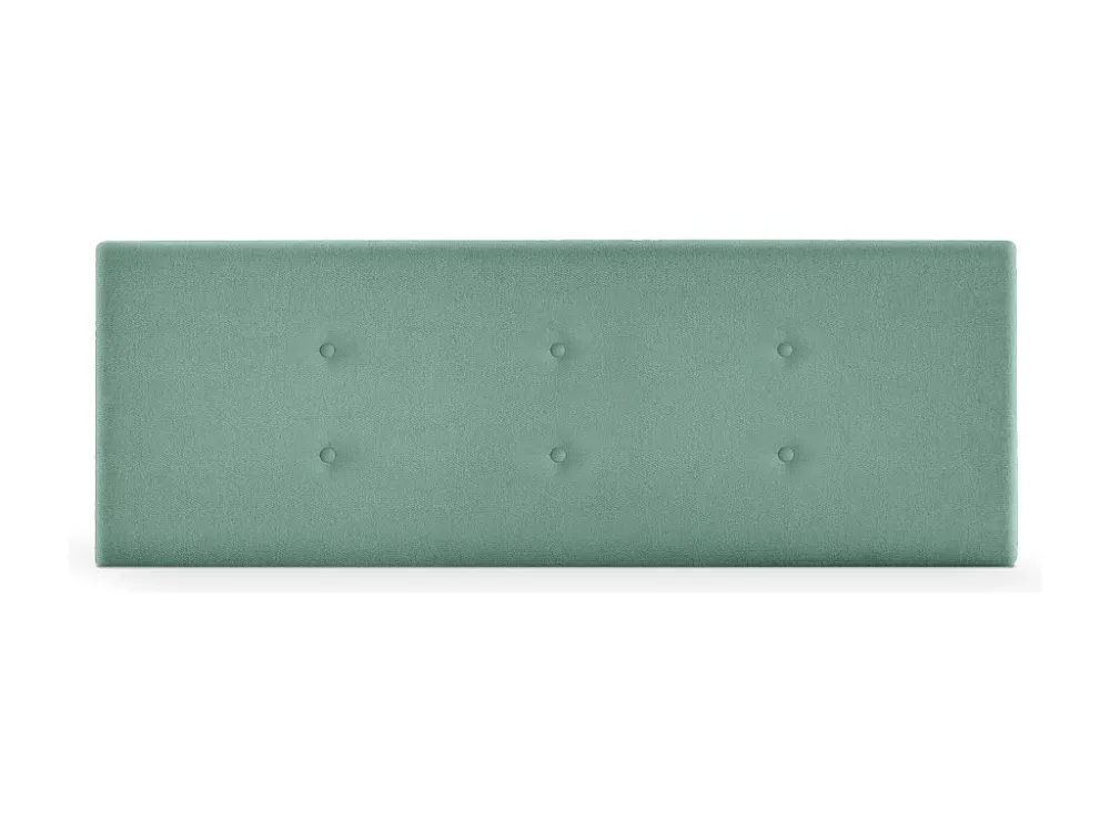 DHOME Hoofdeinde van Aqualine stof met 2 rijen knopen 160x50cm Bedden 150/160 - Zeegroen