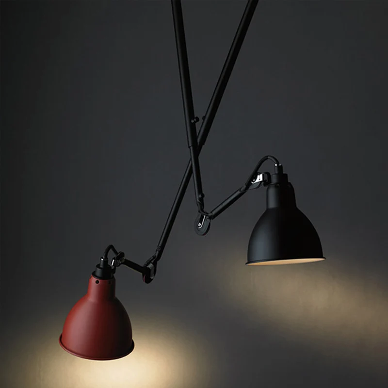 Dome Metallic Shade Pendant Lamp Actueel Style 1 Bulb Black/Gray Ceiling Lighting Articulated Arm Kitchen Yellow
