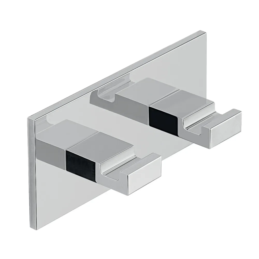 Double Aluminum Coat Rack Malta model Gedy - Chroom
