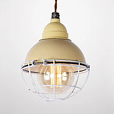 Double Bubble Indoor Pendant Lighting Wire Frame Farmhouse Metaal 1 Light Black/White Ceiling Pendant Black
