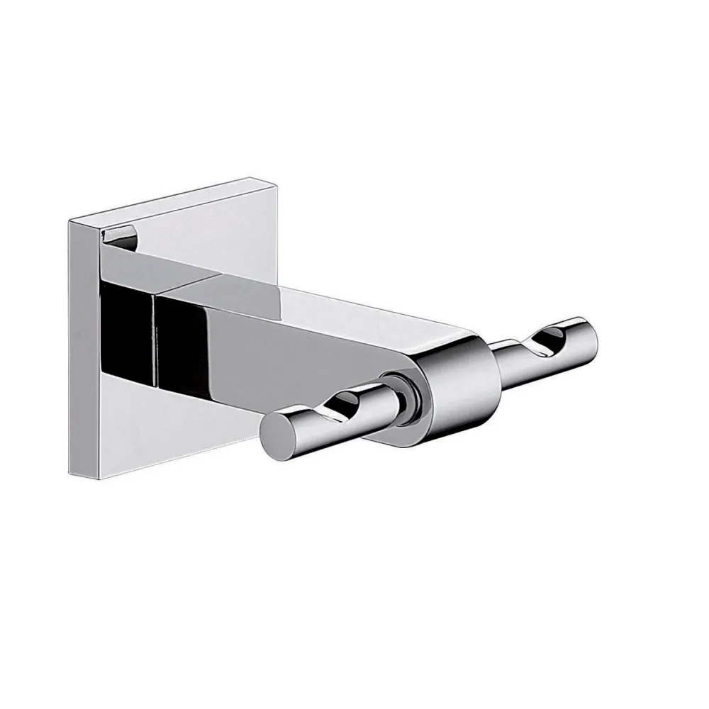 Double coat rack stainless RVS Gedy New Jersey series - Chrome-plated