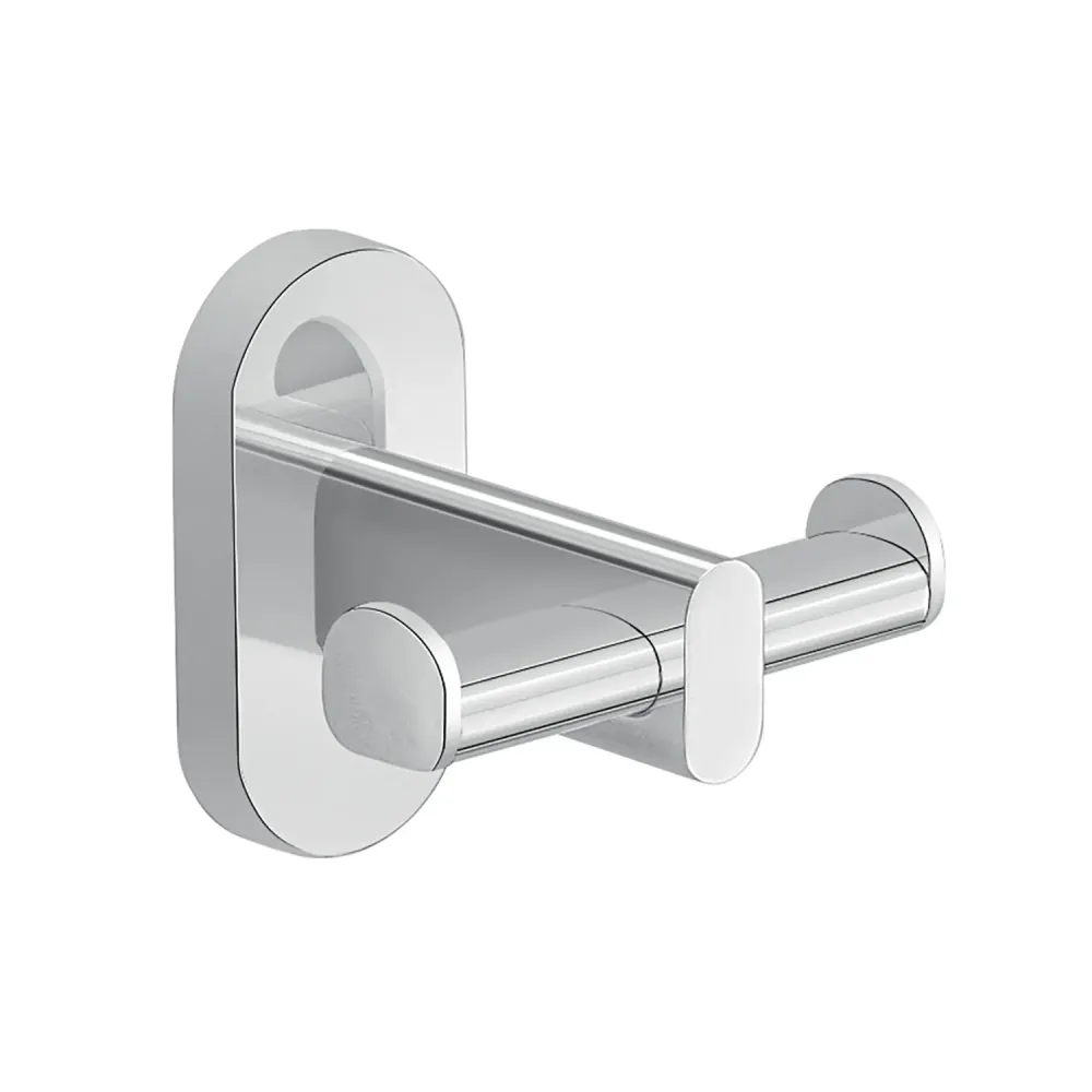 Double coat rack stainless staal Gedy Febo series - Chrome-plated
