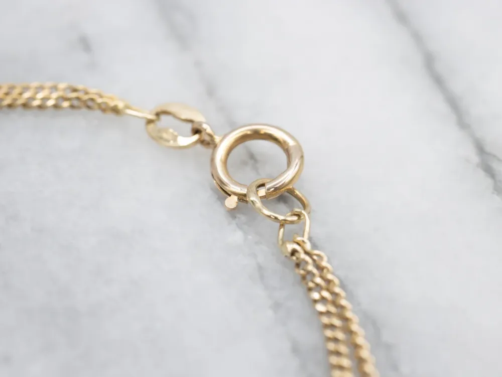 Double Goud Curb Link Bracelet Marquise Filigree Place Cards
