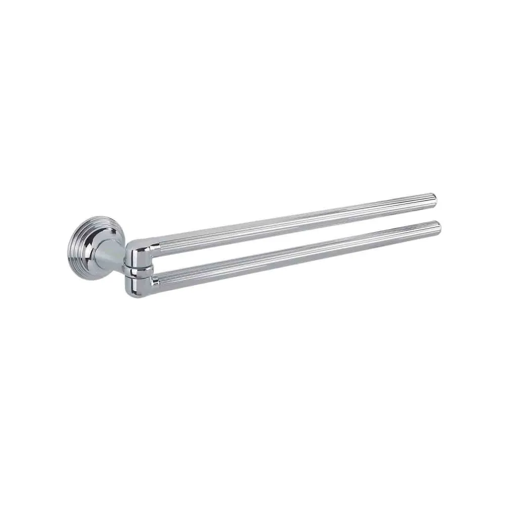 Double joint towel holder chrome-plated messing Hermitage collection Colombo Design