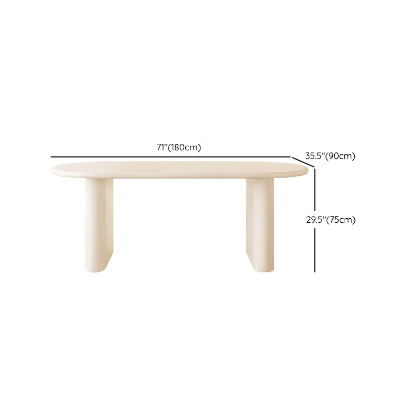 Double Pedestal Dining Table Massief Wood Dining Table White Dining Room 55