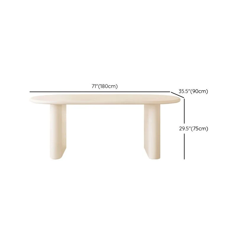 Double Pedestal Dining Table Massief Wood Dining Table White Dining Room 55