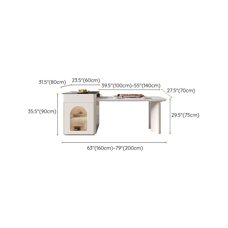 Double Pedestal Table Uitbreidbaar Dining Table Kitchen Dining Room 55